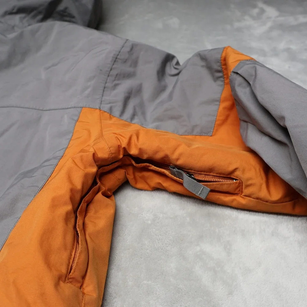 Burton Jacket Boys Large Grey DryRide Insulated Hooded‎ Full Zip Ski Wind Rain